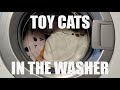 Stuffed Toy Cats In The Washing Machine ASMR