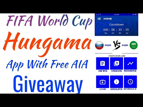 FIFA World Cup Hungama App With Free AiA AppyBuilder Giveaway