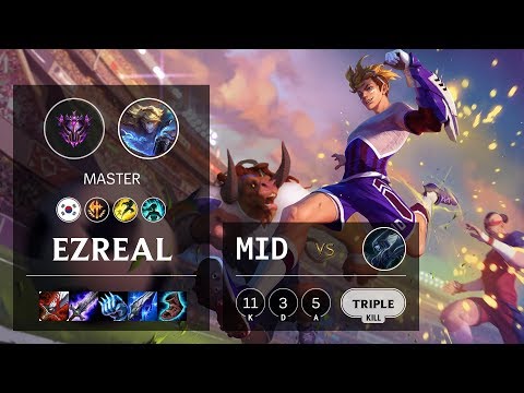 Ezreal Mid vs Lissandra - KR Master Patch 10.7