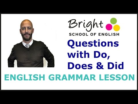 Questions with Do, Does and Did - English Lesson - Bright School