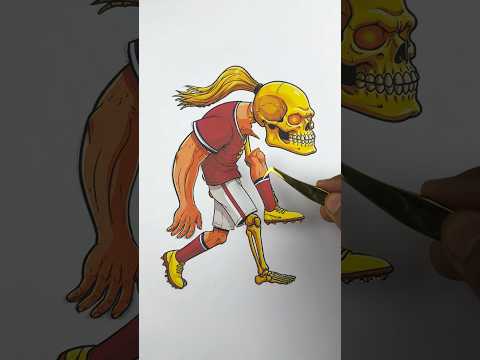 Haaland Skeleton Version Paper Piece fixing paper craft challenge #haaland #shorts #trending