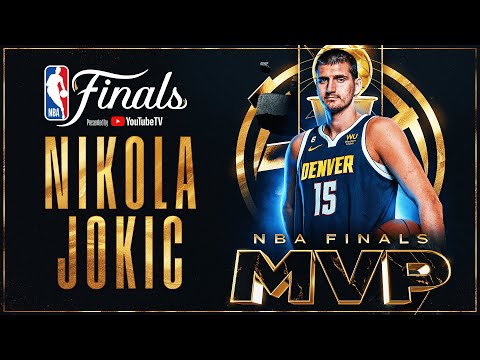 Nikola Jokic Receives The Bill Russell Finals MVP Trophy​