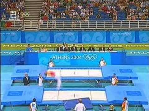 2004 Olympics  Men's Trampoline Finals  2nd Alexander Moskal