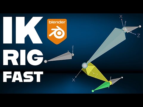 How to Set Up a Fast Inverse Kinematics (IK) Rig in Blender | Beginner Rigging Tutorial