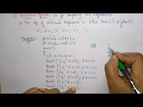 operators in c | arithmetic relational |