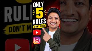 5 Rules Every YouTube & Instagram Creator MUST Know! 🔥