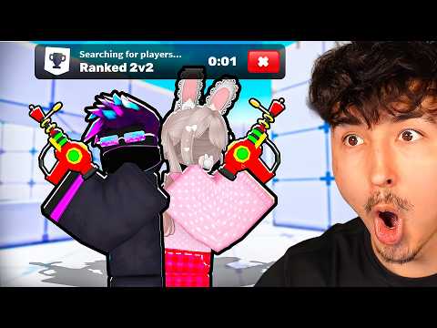 I played ranked with THE #1 GIRL in Roblox Rivals!