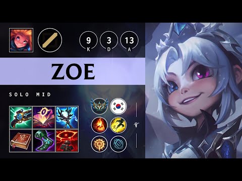 Zoe Mid vs Jayce: Dominating - KR Challenger Patch 14.24