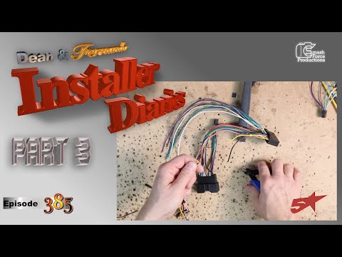 Preparing our T harness for an amp install in a  F150 Installer Diaries 385 part 3