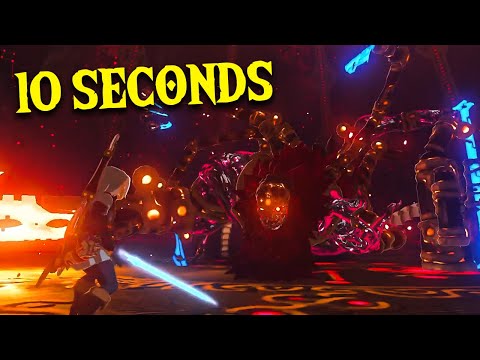 How to kill Calamity Ganon in 10 SECONDS... (Zelda BotW)