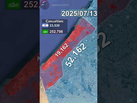 Israel-Hamas War: Every Day of 2025 Mapped using Google Earth