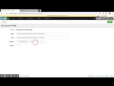 2.0.9  Adicionar Vídeo a TV UFGD