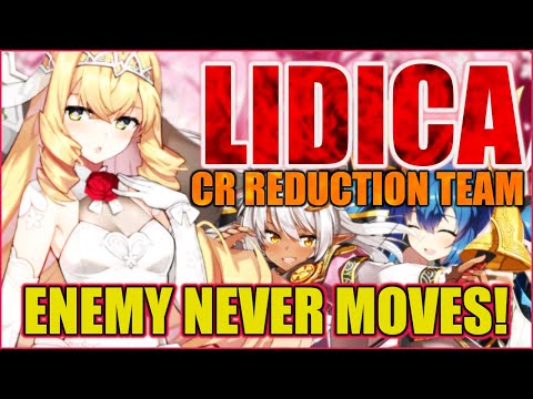 LIDICA CR Reduction Team! Complete Control of Enemy Guild War Defense! - Epic Seven