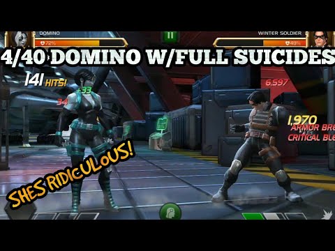 4 Star Domino vs Winter Soldier ll Marvel Contest of Champions