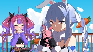 【手描き】ヴィヴィが架け橋になるよ〜！【兎田ぺこら/宝鐘マリン/綺々羅々ヴィヴィ】