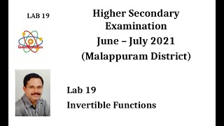 LAB 19 INVERTIBLE FUNCTIONS