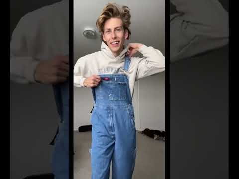 Styling my new Dickies denim overalls