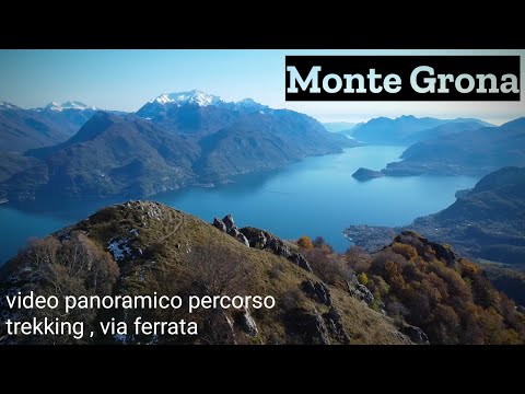 MONTE GRONA | Video panoramico percorso trekking e via ferrata | Drone FULL HD