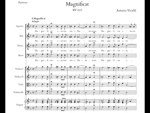 MAGNIFICAT (RV 610) by Antonio Vivaldi {Audio + Full score}