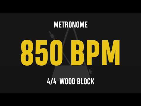 850 BPM 4/4 - Best Metronome (Sound : Wood block)