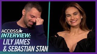 Sebastian Stan 'Blushed' Over Lily James' Pamela Anderson Transformation video