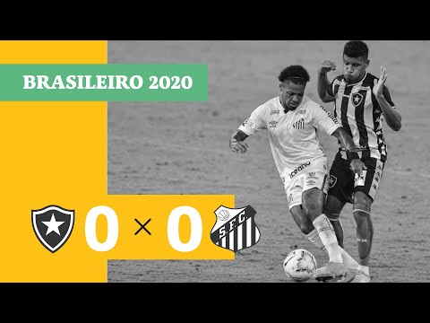 Botafogo 0 x 0 Santos - melhores momentos - 20/09 - Brasileirão 2020