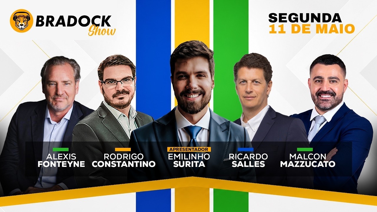 Bradock Show 11/05/26 - EMILINHO, RICARDO SALLES, CONSTANTINO , Alexis Fonteyne e Malcon Mazzucato