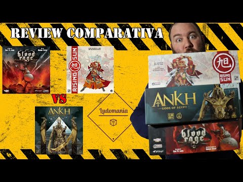 Ludomanía: Comparativa Blood Rage vs Rising Sun vs Ankh