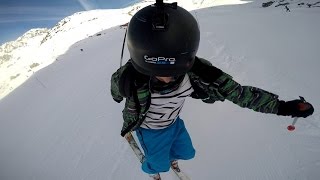 preview picture of video 'GoPro hero 4 ski La Mongie : où fixer sa GoPro au ski ?'