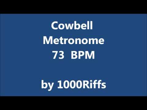 Cowbell Metronome 73 BPM - Beats Per Minute