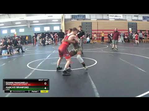 Junior Men 132 Gianni Manginelli RedNose Wrestling School, LLC. Vs Marckis Branford LVWC