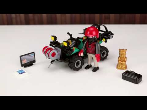 PLAYMOBIL POLIZEI  Ganoven Quad  Spielzeug auspacken & spielen   Pandido TV
