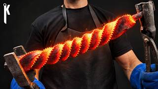 I’ll Show You How Even Saw Blades Can Be Forged into a Damascus Knife