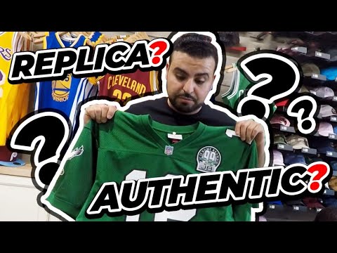 Mitchell and Ness Replica NFL Jersey vs Authentic NFL Jersey Comparison jersey review video