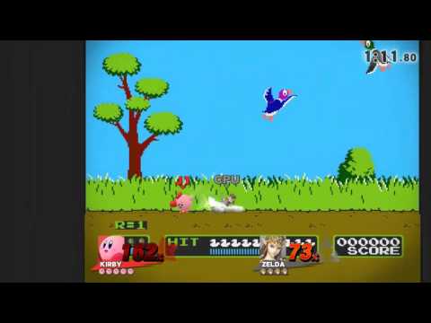 SSB4 ---- torneo de las sagas ---- cuartos de final ---- kirby ( saga n64 ) vs zelda ( saga brawl )