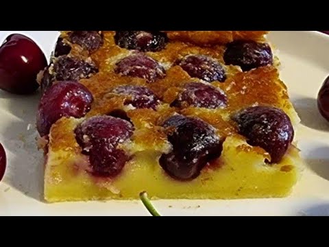 RECETTE DE CLAFOUTIS AUX CERISES ULTRA MOELLEUX 🍒 / RECETTE FACILE / cherry clafoutis كلفوتي ناجح