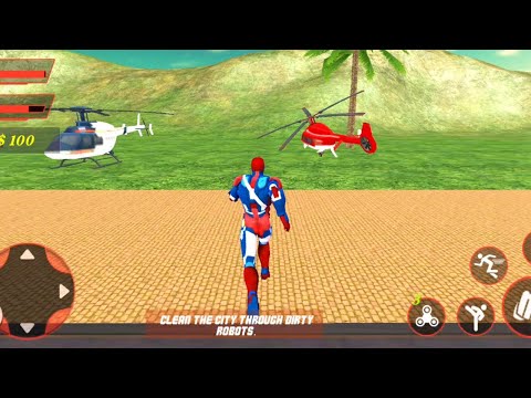 Flying Iron Captain Hero City Missions - Superhero Captain Robot Games | Android GamePlay