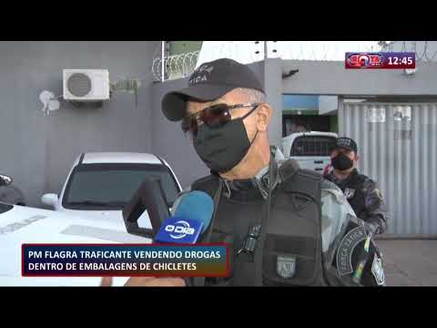 PM flagra traficante vendendo drogas dentro de embalagens de chicletes 07 09 20