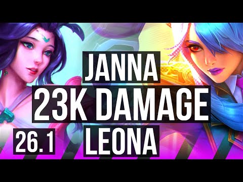 JANNA & Zeri vs LEONA & Ziggs (SUP) | 23K damage | EUW Master | 26.1