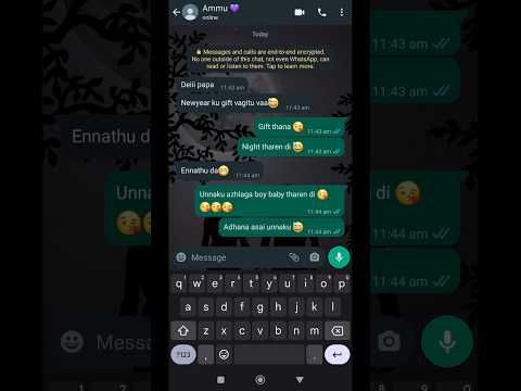 Husband tricks🤪 | Newyear special | husband and wife chat | WhatsApp chat tamil