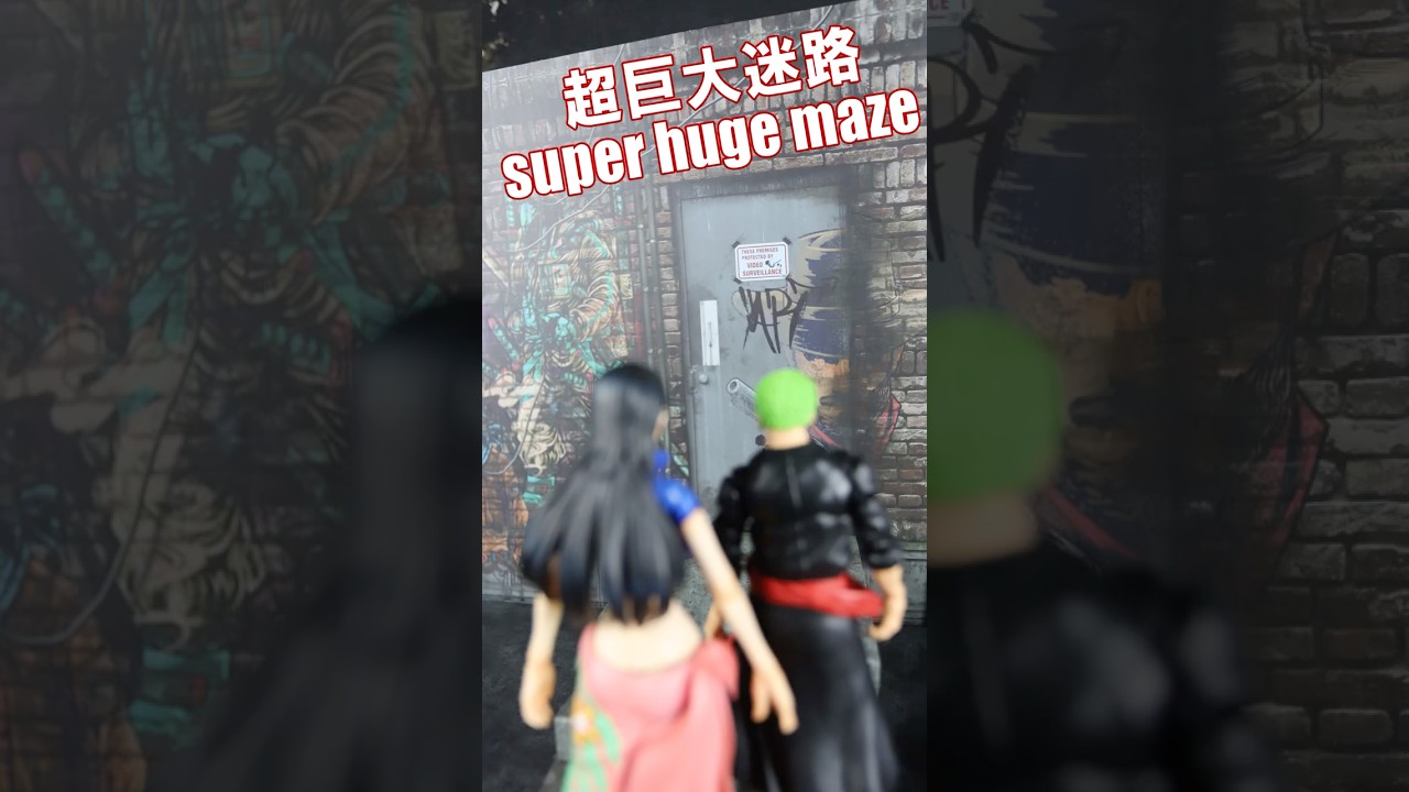 【ONE PIECE】方向音痴のゾロが巨大迷路に入った結果…衝撃の結末【コマ撮り・ストップモーション】