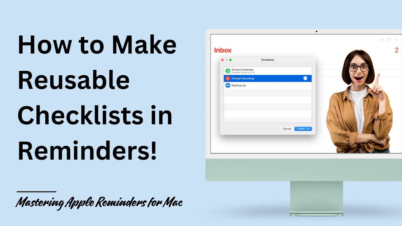 How to Create Reusable Checklists (Templates) in Apple Reminders