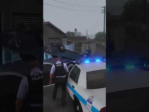 Suspect Flips Over After Getting T Boned - GTA 5 LSPDFR