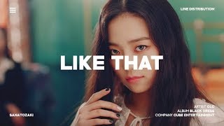 CLC (씨엘씨) - Like That | Line Distribution
