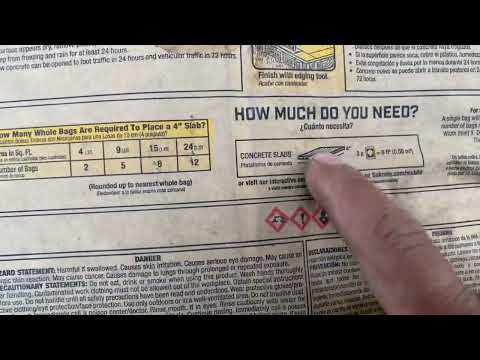 How to calculate the bags of cement at work #work