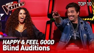 TOP 10 | UPLIFTING Blind Auditions that&#39;ll make you SMILE in The Voice