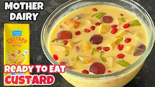 Mother Dairy Ready To Eat Custard | How to use Mother Dairy Ready to Eat Custard