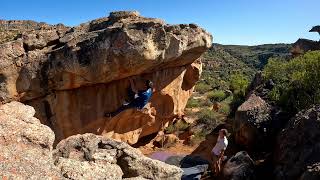 Video thumbnail of Cinquieme Soleil, 8a. Rocklands