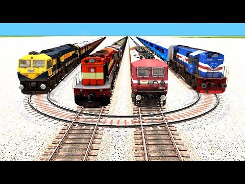 MOST DANGEROUS SHARP U TURN VS HIGH SPEED TRAIN|Train Simulator 2023|Railworks Edeiter|
