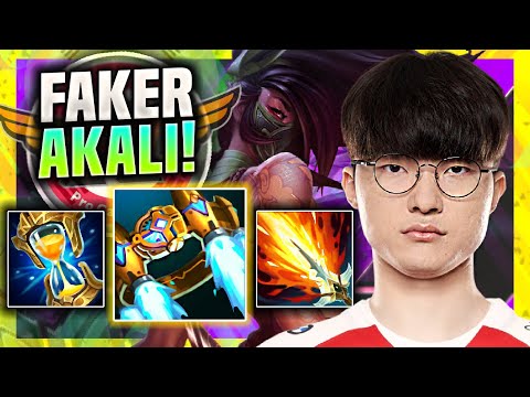 FAKER IS SO CLEAN WITH AKALI! - T1 Faker Plays Akali Mid vs Ekko! | Season 11